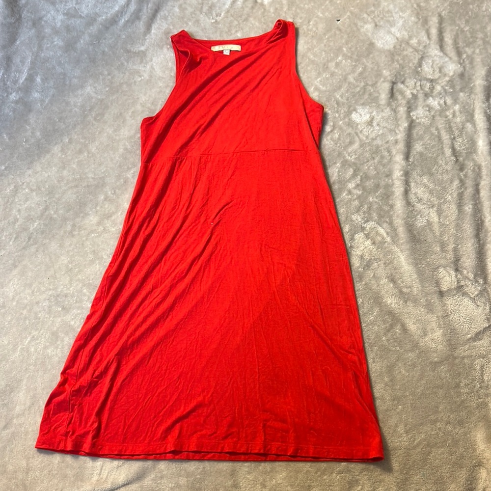 Athleta Red Sleeveless A-Line Dress